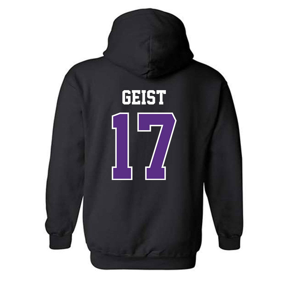 Stonehill - NCAA Women's Ice Hockey : Lily Geist - Classic Shersey Hooded Sweatshirt-1