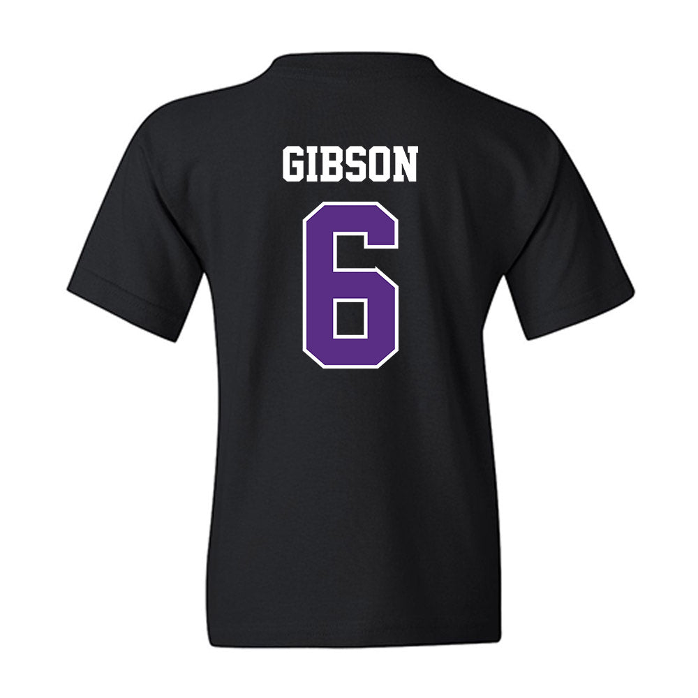 Stonehill - NCAA Men's Ice Hockey : Justin Gibson - Classic Shersey Youth T-Shirt-1