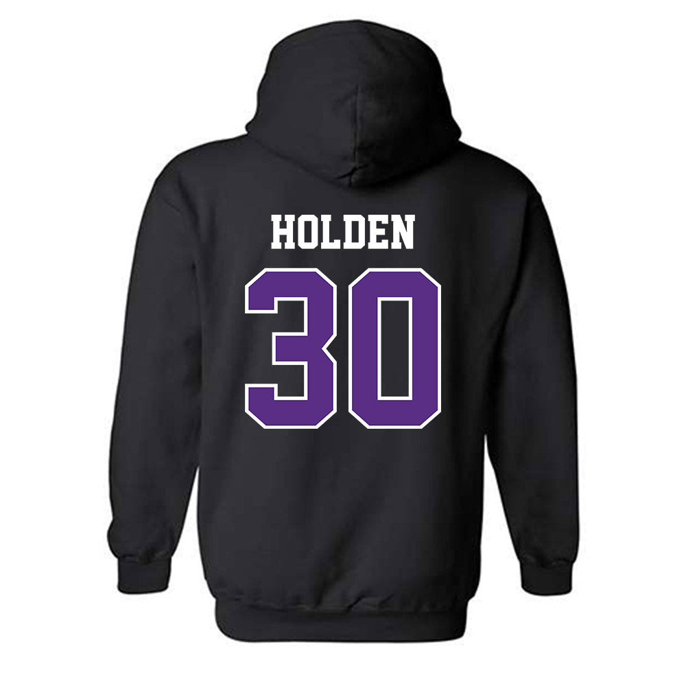 Stonehill - NCAA Men's Basketball : Anthony Holden - Classic Shersey Hooded Sweatshirt-1