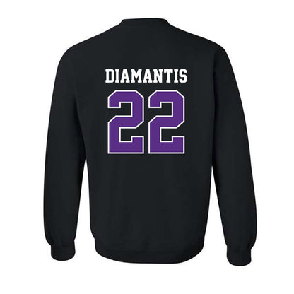 Stonehill - NCAA Men's Basketball : Charles Diamantis - Classic Shersey Crewneck Sweatshirt-1