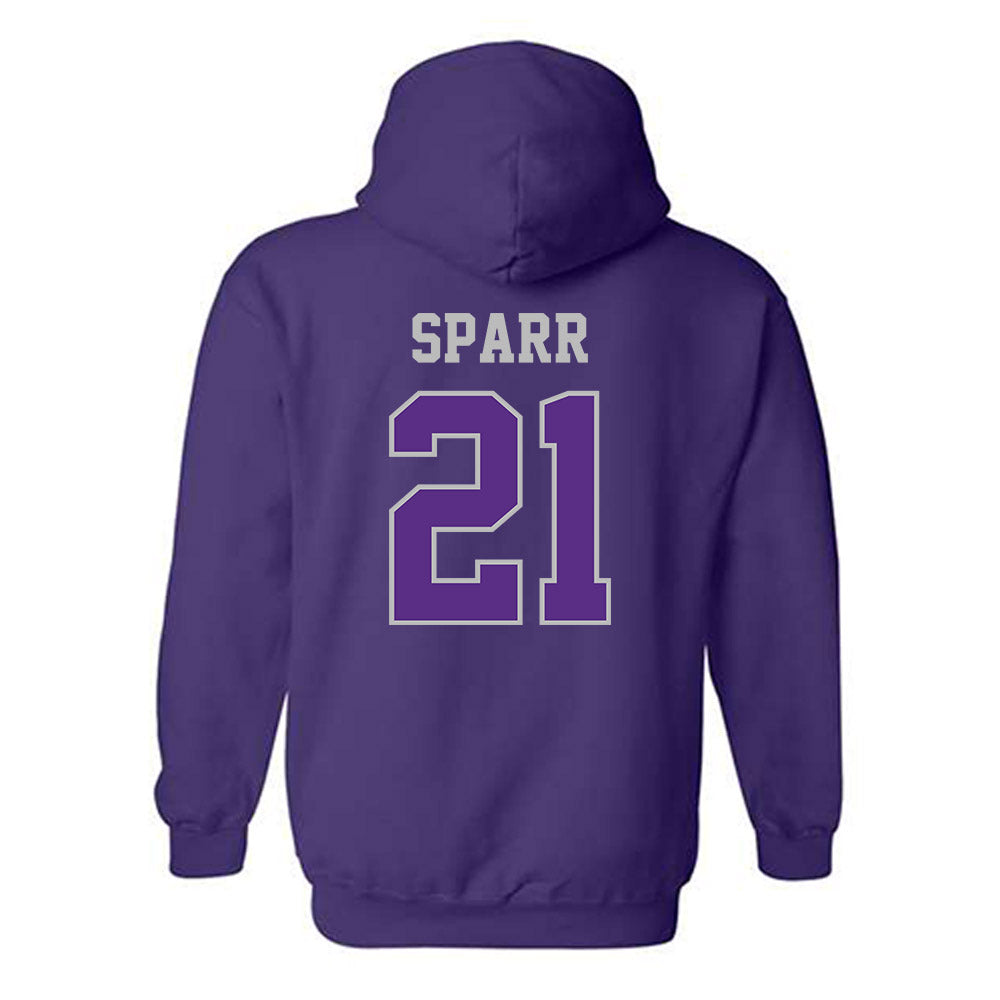 Stonehill - NCAA Baseball : Grayson Sparr - Classic Shersey Hooded Sweatshirt-1