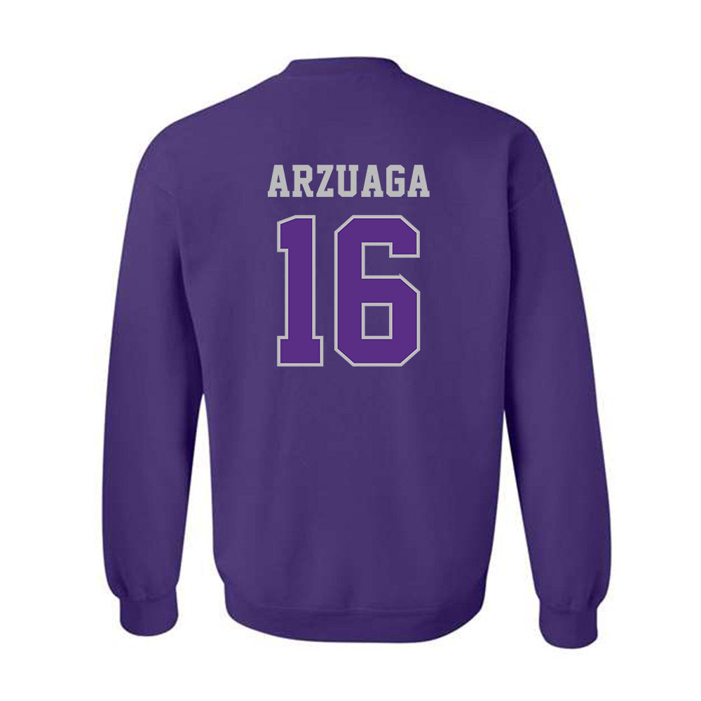 Stonehill - NCAA Baseball : Giovanni Arzuaga - Classic Shersey Crewneck Sweatshirt-1