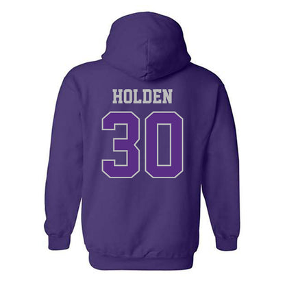 Stonehill - NCAA Men's Basketball : Anthony Holden - Classic Shersey Hooded Sweatshirt-1