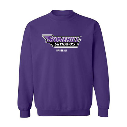 Stonehill - NCAA Baseball : Giovanni Arzuaga - Classic Shersey Crewneck Sweatshirt-0