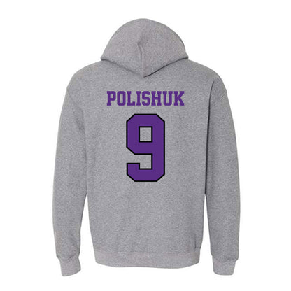 Stonehill - NCAA Women's Volleyball : Gabrielle (Gabi) Polishuk - Classic Shersey Hooded Sweatshirt-1