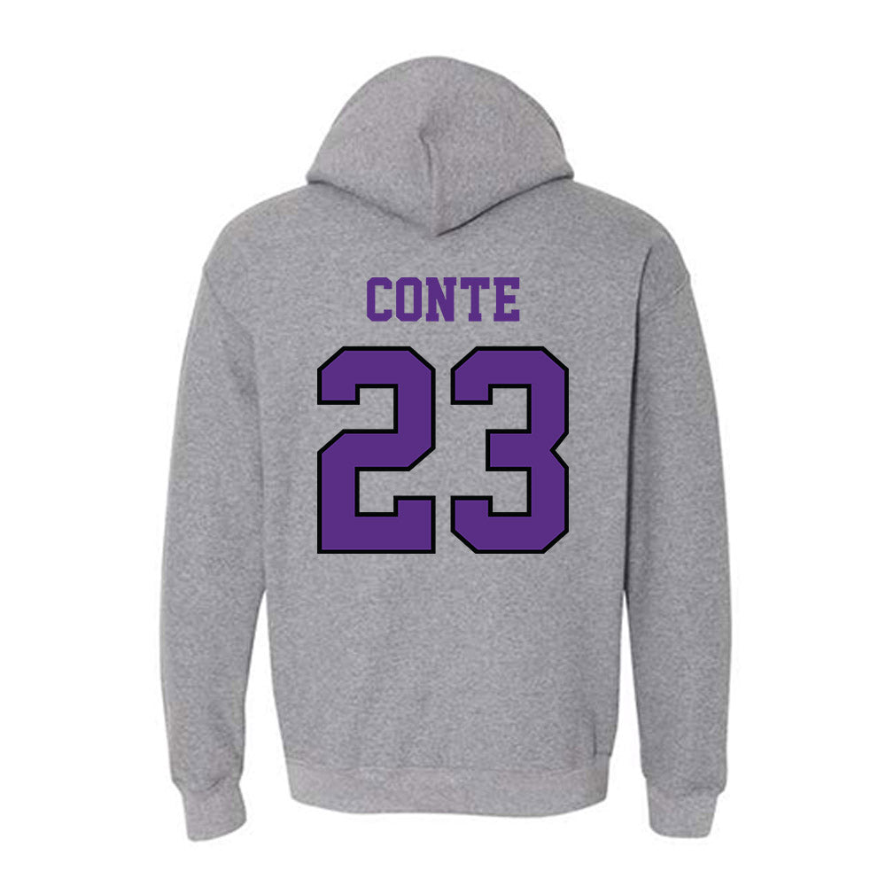 Stonehill - NCAA Softball : Shannon Conte - Classic Shersey Hooded Sweatshirt-1