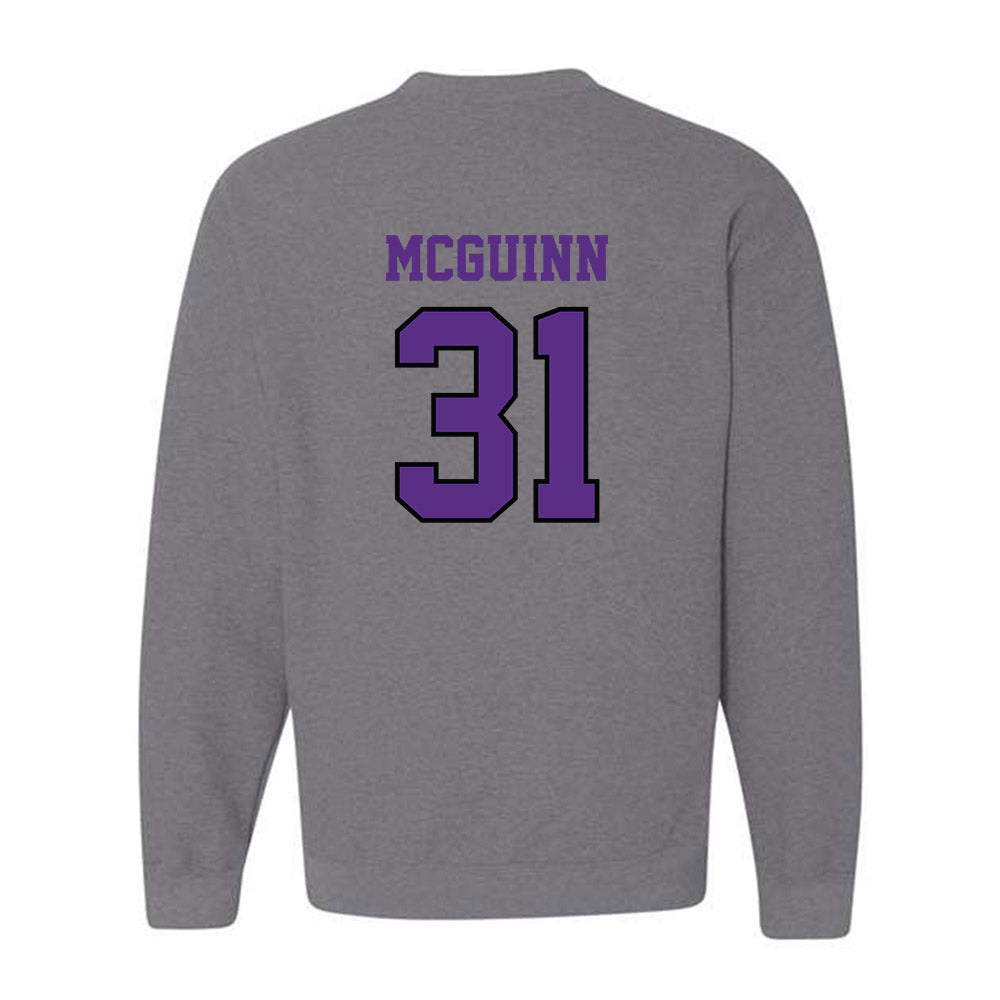 Stonehill - NCAA Men's Basketball : Pearse McGuinn - Classic Shersey Crewneck Sweatshirt-1