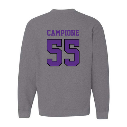 Stonehill - NCAA Men's Ice Hockey : Dominick Campione - Classic Shersey Crewneck Sweatshirt-1