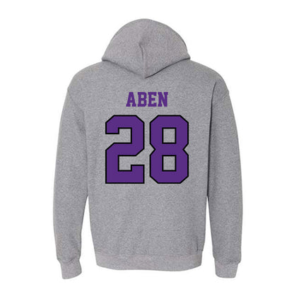 Stonehill - NCAA Men's Ice Hockey : Zachary Aben - Classic Shersey Hooded Sweatshirt-1