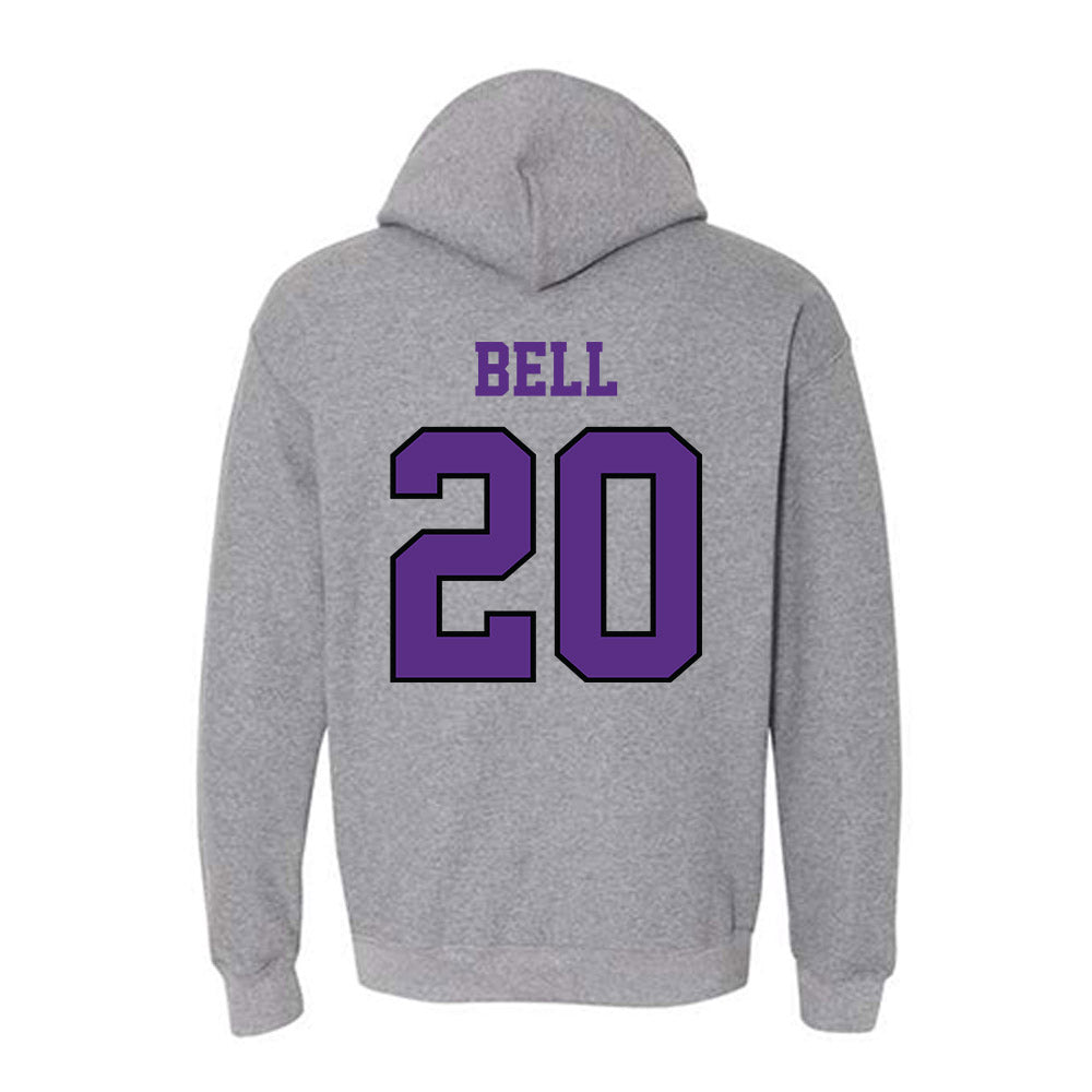 Stonehill - NCAA Baseball : Hunter Bell - Classic Shersey Hooded Sweatshirt-1