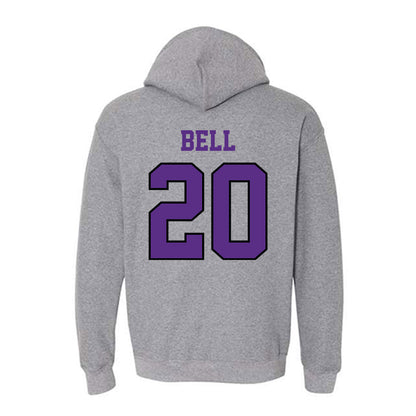 Stonehill - NCAA Baseball : Hunter Bell - Classic Shersey Hooded Sweatshirt-1