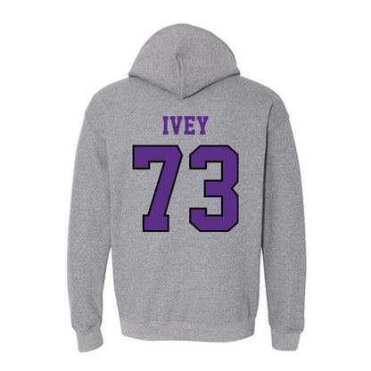 Stonehill - NCAA Football : Connor Ivey - Classic Shersey Hooded Sweatshirt-1