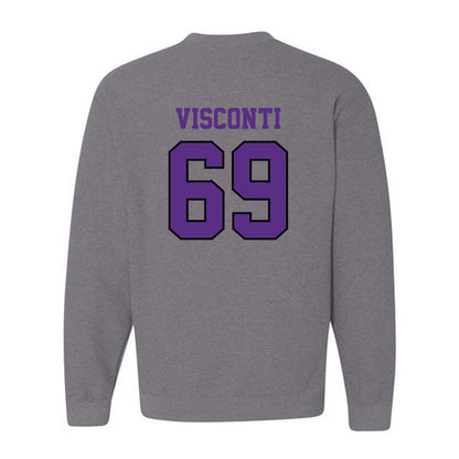 Stonehill - NCAA Football : Alexander Visconti - Classic Shersey Crewneck Sweatshirt-1