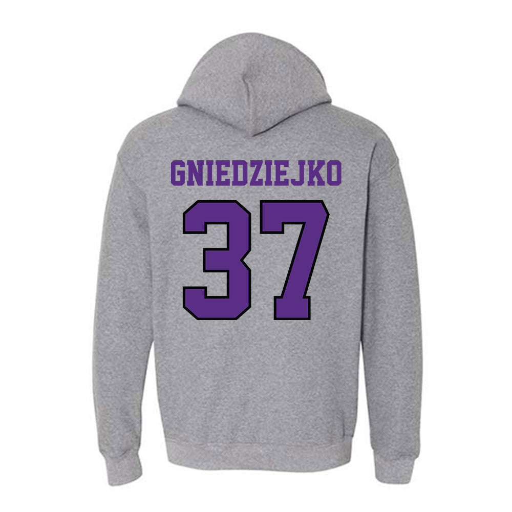 Stonehill - NCAA Men's Soccer : Patryk Gniedziejko - Classic Shersey Hooded Sweatshirt-1