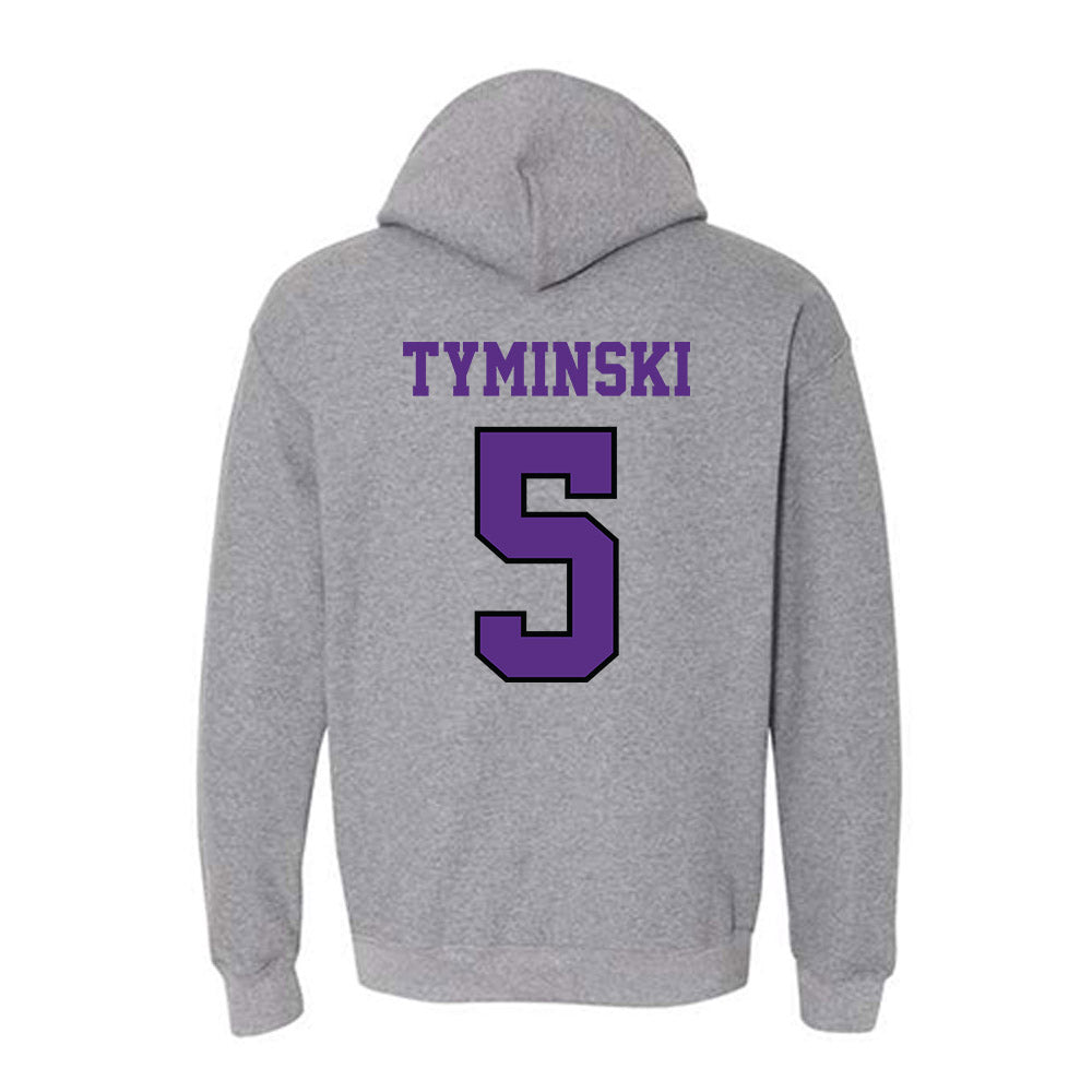 Stonehill - NCAA Football : Damian Tyminski - Classic Shersey Hooded Sweatshirt-1