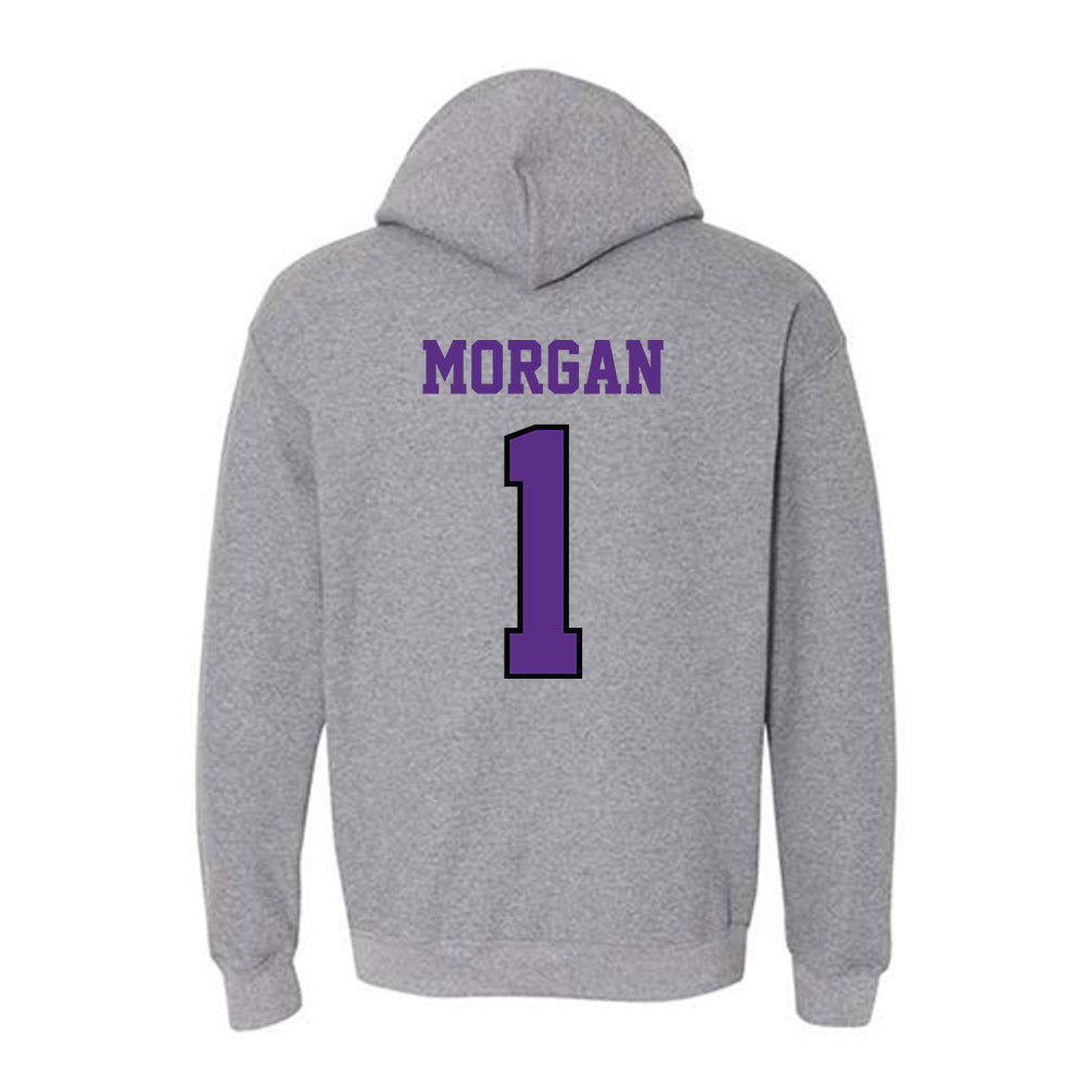 Stonehill - NCAA Men's Basketball : Joshua Morgan - Classic Shersey Hooded Sweatshirt-1