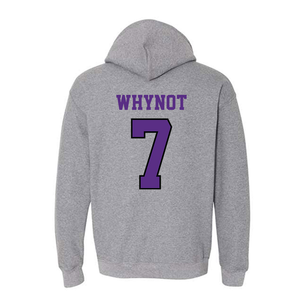 Stonehill - NCAA Women's Ice Hockey : Reagan Whynot - Classic Shersey Hooded Sweatshirt-1