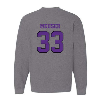 Stonehill - NCAA Men's Basketball : Ethan Meuser - Classic Shersey Crewneck Sweatshirt-1