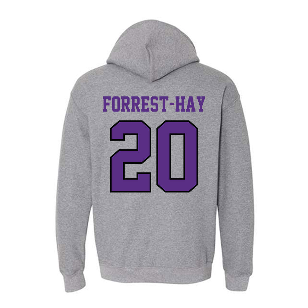 Stonehill - NCAA Men's Soccer : James Forrest-Hay - Classic Shersey Hooded Sweatshirt-1