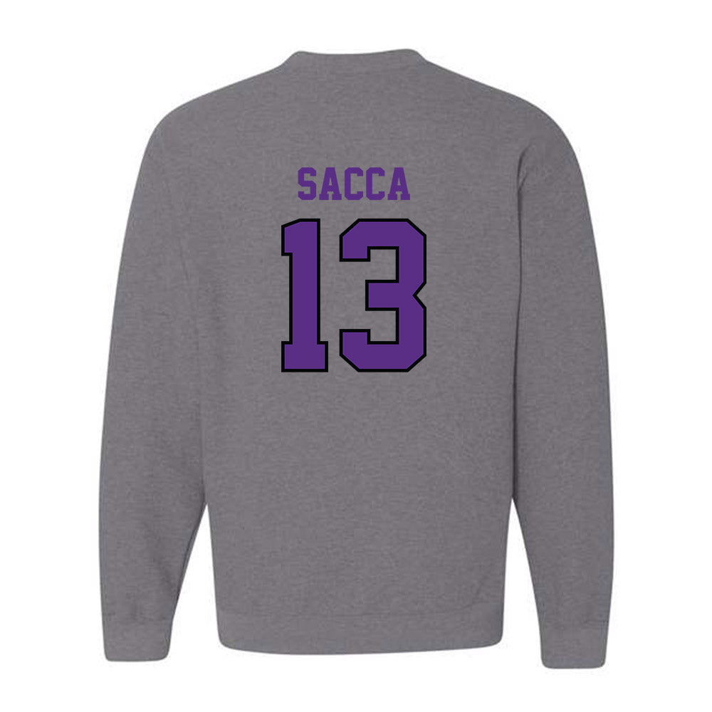 Stonehill - NCAA Women's Ice Hockey : Gracie Sacca - Classic Shersey Crewneck Sweatshirt-1
