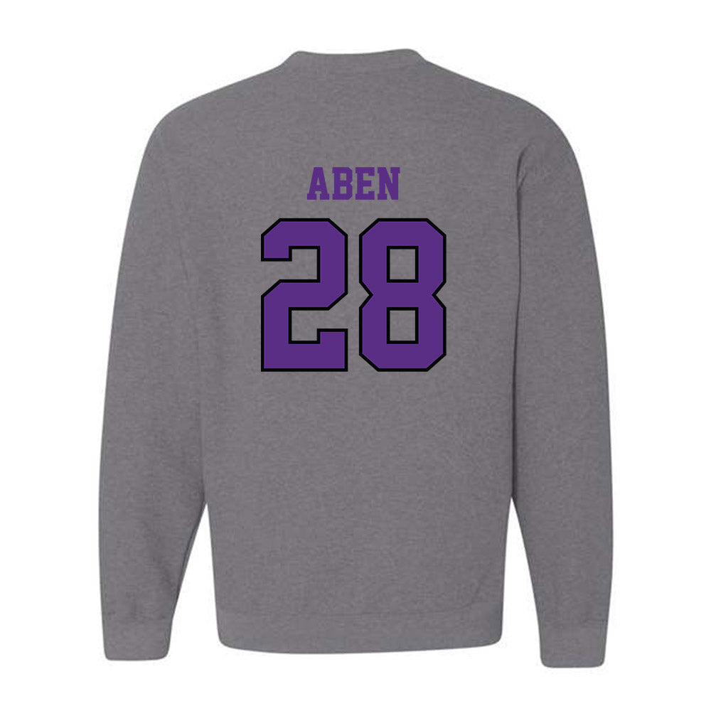 Stonehill - NCAA Men's Ice Hockey : Zachary Aben - Classic Shersey Crewneck Sweatshirt-1