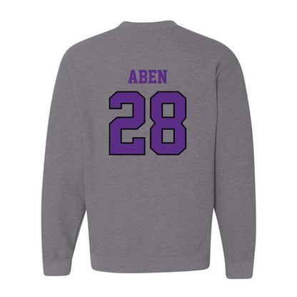 Stonehill - NCAA Men's Ice Hockey : Zachary Aben - Classic Shersey Crewneck Sweatshirt-1