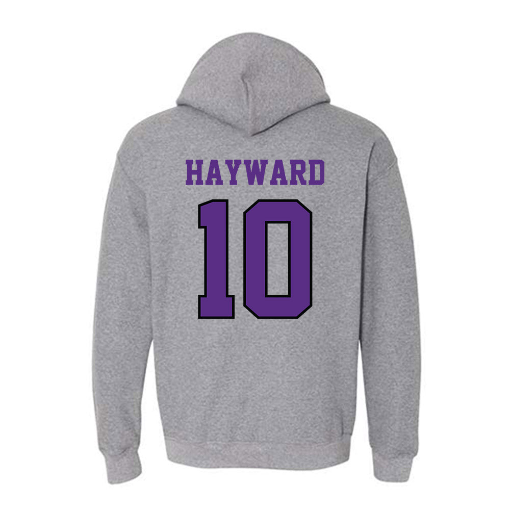 Stonehill - NCAA Women's Basketball : Sharn Hayward - Classic Shersey Hooded Sweatshirt-1