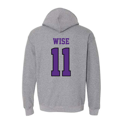 Stonehill - NCAA Women's Ice Hockey : Peyton Wise - Classic Shersey Hooded Sweatshirt-1