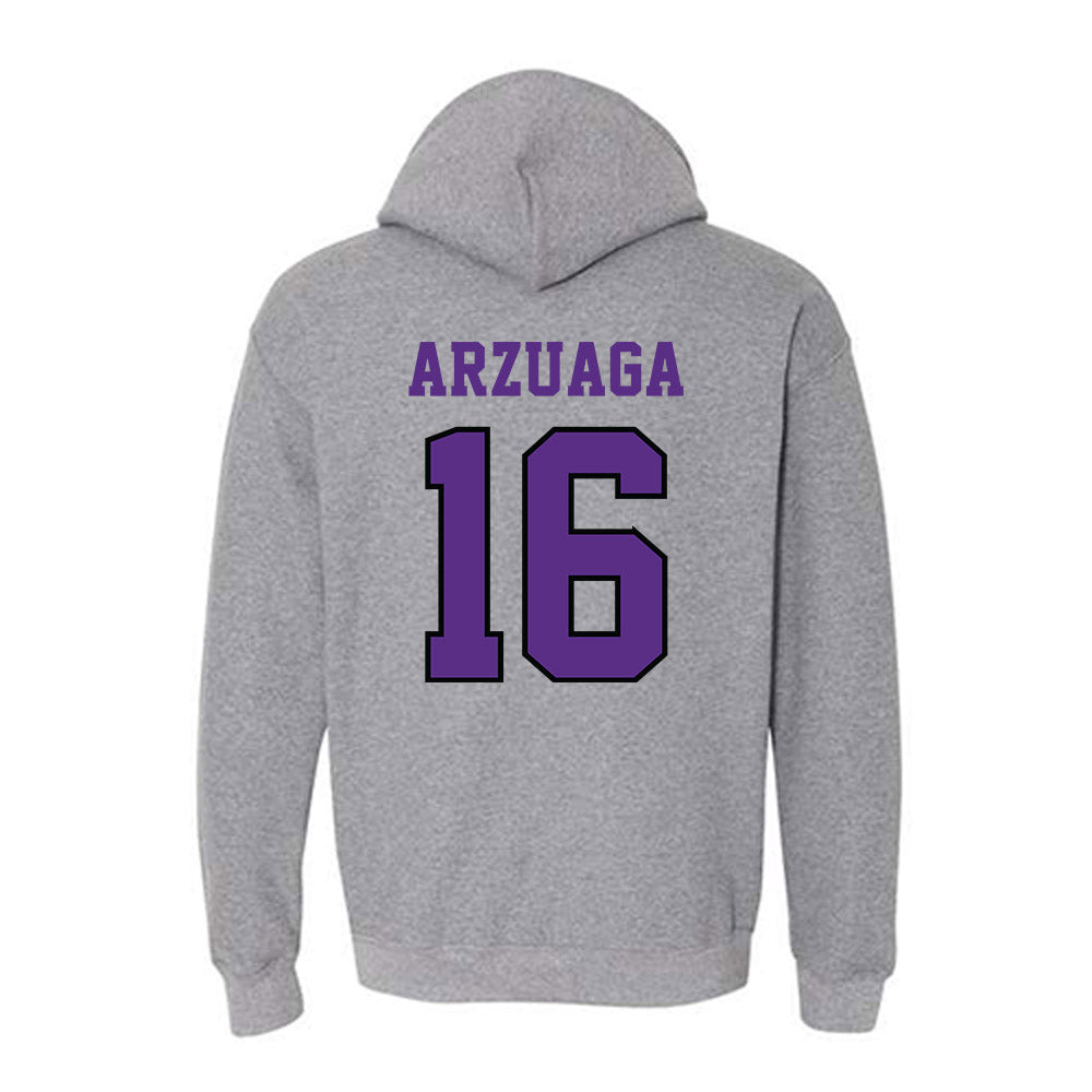 Stonehill - NCAA Baseball : Giovanni Arzuaga - Classic Shersey Hooded Sweatshirt-1