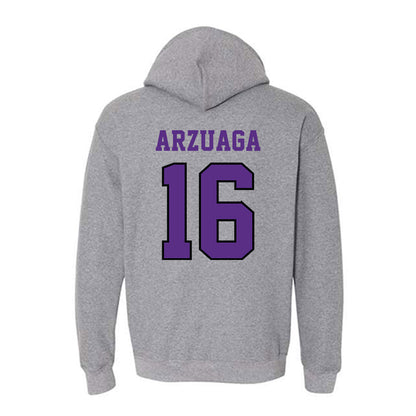 Stonehill - NCAA Baseball : Giovanni Arzuaga - Classic Shersey Hooded Sweatshirt-1