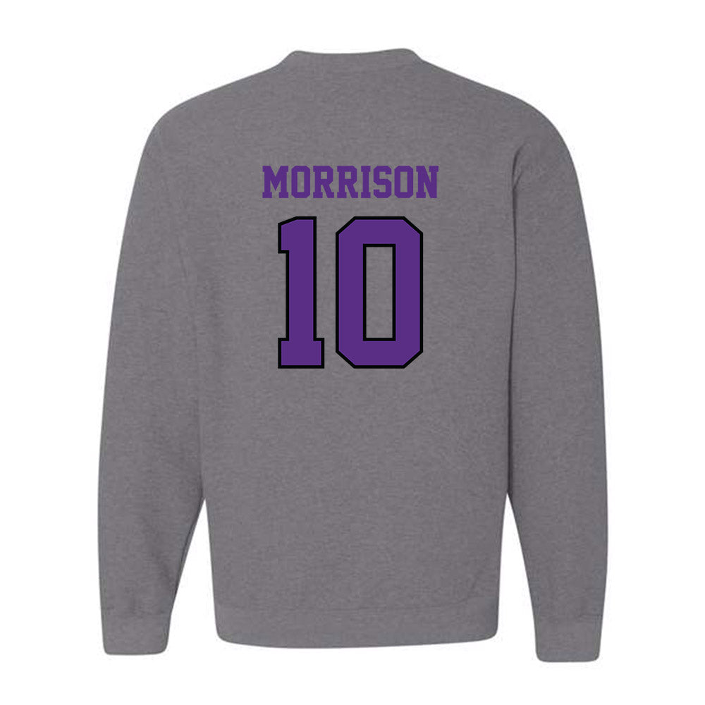 Stonehill - NCAA Baseball : Cam Morrison - Classic Shersey Crewneck Sweatshirt-1