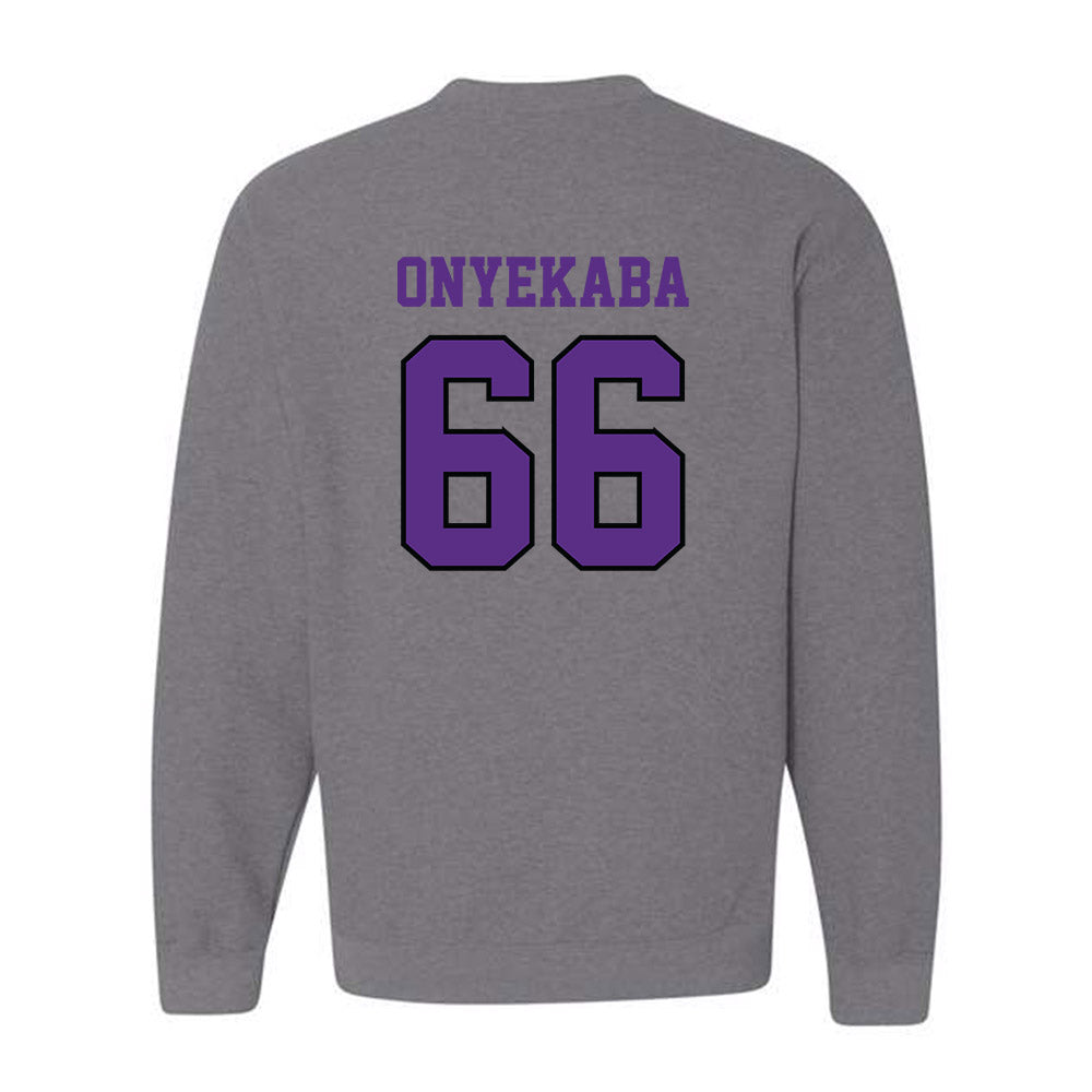 Stonehill - NCAA Football : Lotanna Onyekaba - Classic Shersey Crewneck Sweatshirt-1