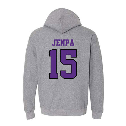 Stonehill - NCAA Men's Basketball : Norbu Jenpa - Classic Shersey Hooded Sweatshirt-1