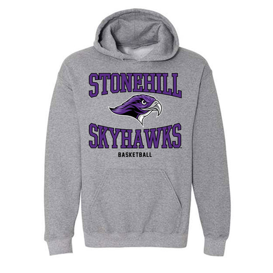 Stonehill - NCAA Men's Basketball : Pearse McGuinn - Classic Shersey Hooded Sweatshirt-0