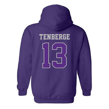 Stonehill - NCAA Men's Basketball : Jake TenBerge - Classic Shersey Hooded Sweatshirt-1