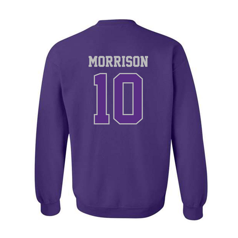 Stonehill - NCAA Baseball : Cam Morrison - Classic Shersey Crewneck Sweatshirt-1
