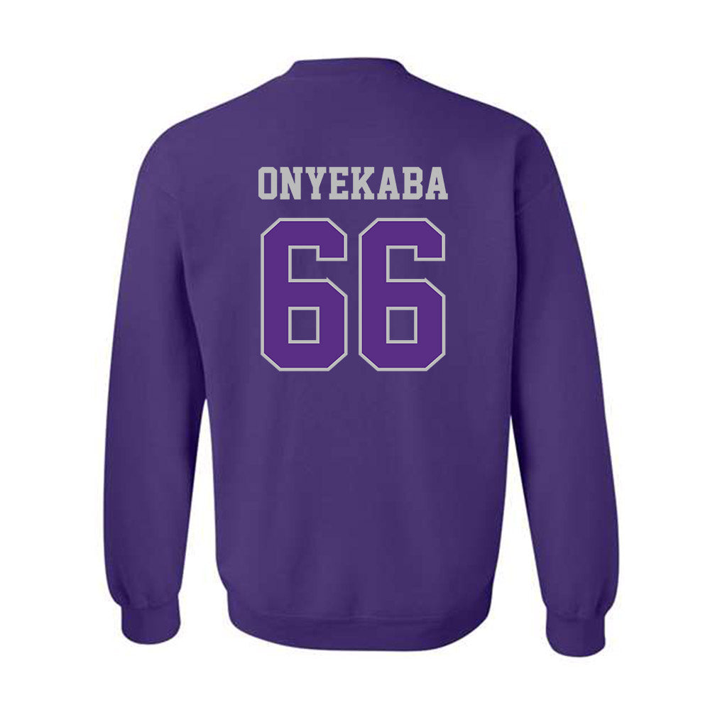 Stonehill - NCAA Football : Lotanna Onyekaba - Classic Shersey Crewneck Sweatshirt-1