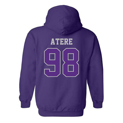 Stonehill - NCAA Football : Demilade Atere - Classic Shersey Hooded Sweatshirt-1