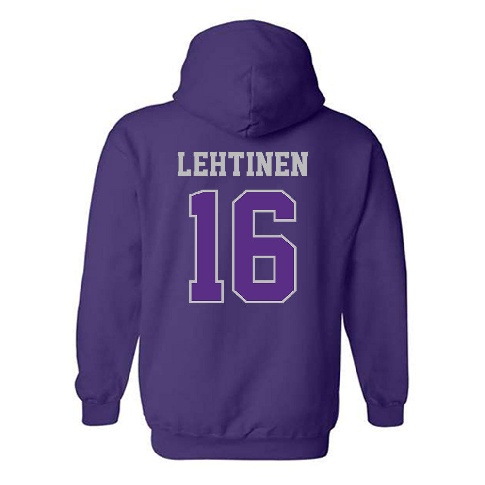 Stonehill - NCAA Men's Ice Hockey : Joel Lehtinen - Classic Shersey Hooded Sweatshirt-1