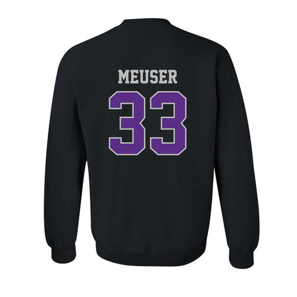 Stonehill - NCAA Men's Basketball : Ethan Meuser - Classic Shersey Crewneck Sweatshirt-1