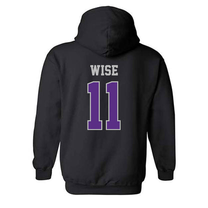 Stonehill - NCAA Women's Ice Hockey : Peyton Wise - Classic Shersey Hooded Sweatshirt-1
