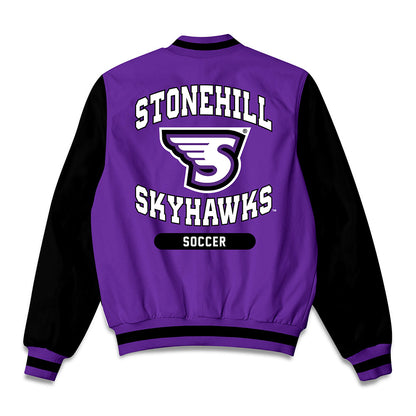 Stonehill - NCAA Men's Soccer : Amman Muzaffar - Bomber Jacket-1