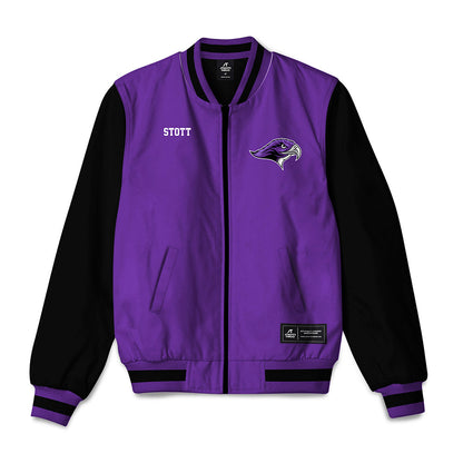 Stonehill - NCAA Women's Track & Field : Madison Stott - Bomber Jacket-0