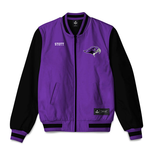 Stonehill - NCAA Women's Track & Field : Madison Stott - Bomber Jacket-0