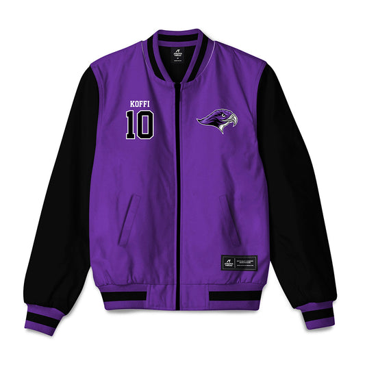 Stonehill - NCAA Men's Basketball : Hermann Koffi - Bomber Jacket-0