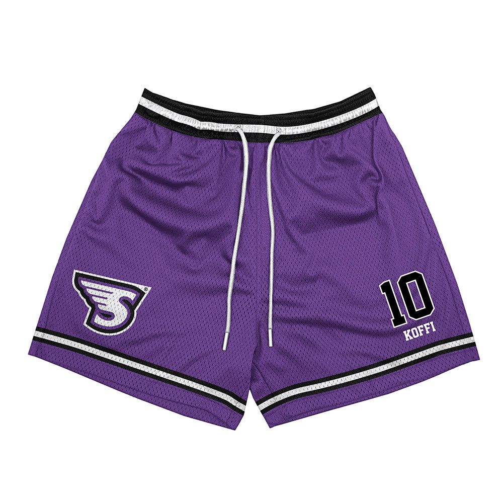 Stonehill - NCAA Men's Basketball : Hermann Koffi - Shorts-0