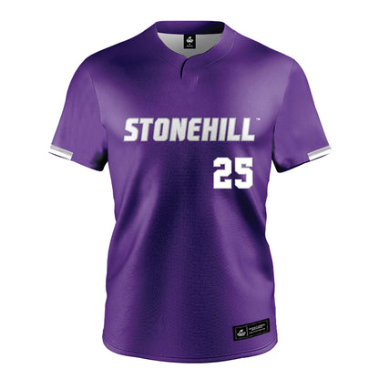 Stonehill - NCAA Baseball : Jamison Howland - Purple Jersey-0