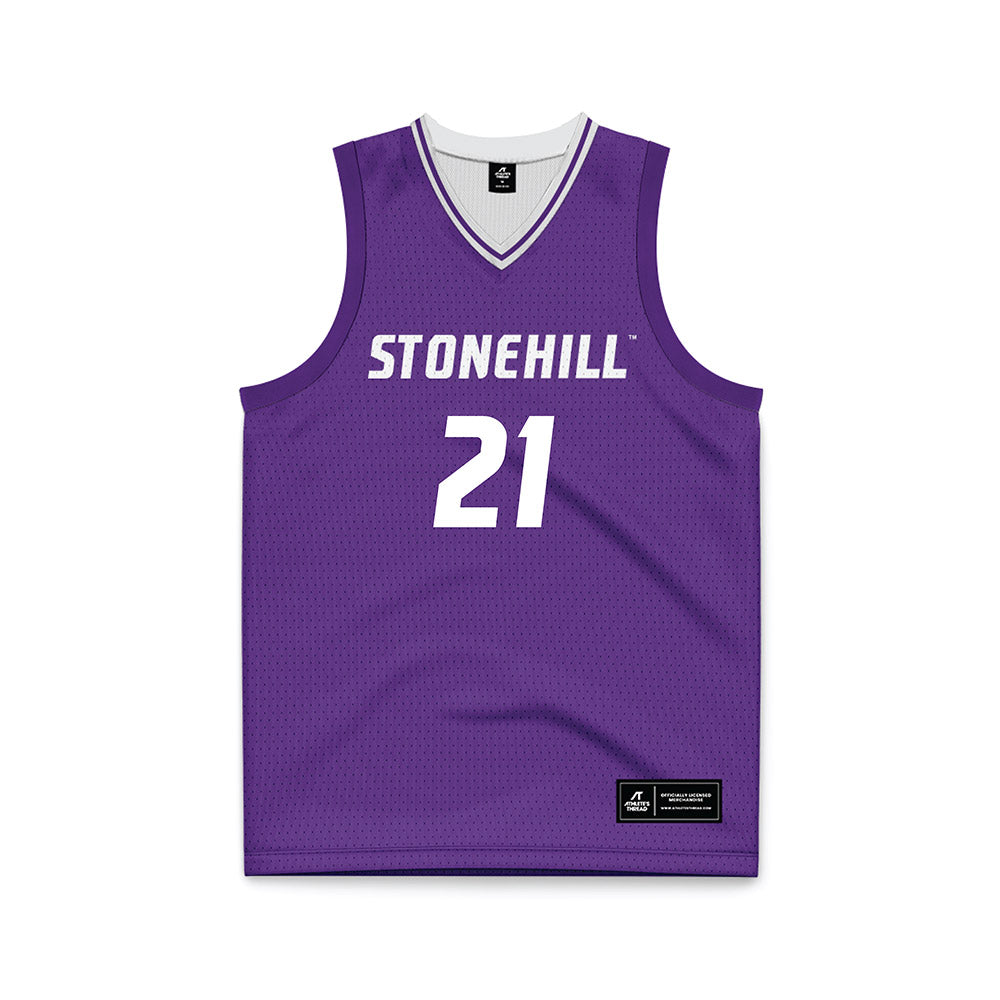  - NCAA Men's Basketball : Todd Brogna - Purple Basketball Jersey-0