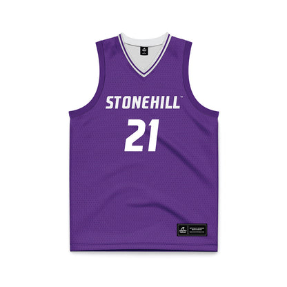  - NCAA Men's Basketball : Todd Brogna - Purple Basketball Jersey-0