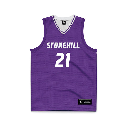  - NCAA Men's Basketball : Todd Brogna - Purple Basketball Jersey-0